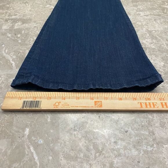 Anthropologie Level 99 womens flare jeans sz 26 mid rise dark wash soft stretch - Picture 4 of 12